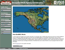 Tablet Screenshot of geomac.gov